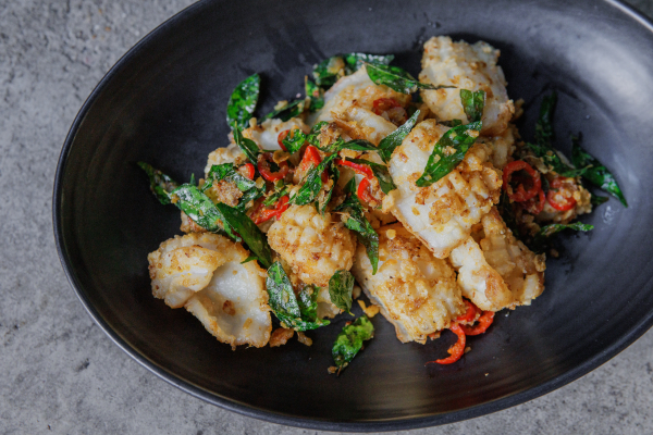 Fried Cuttlefish with salted egg