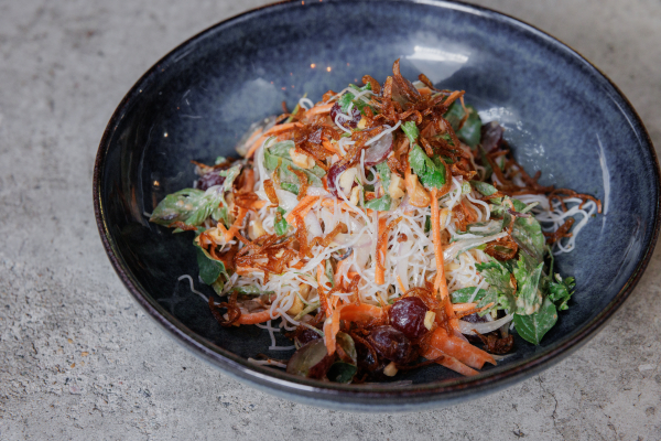 Noodle salad with chilli jam and coconut