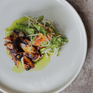 Grilled Octopus and green papaya salad